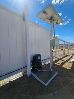 Solar gate motor