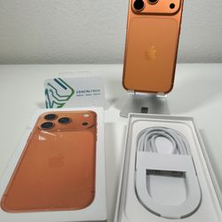 iPhone 17 Pro 256gb Unlocked 100%🔋Health 10/10 Like New with Box & Cable #0403