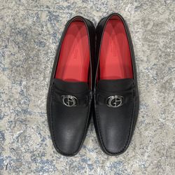 Giorgio Armani Black Leather Shoes 