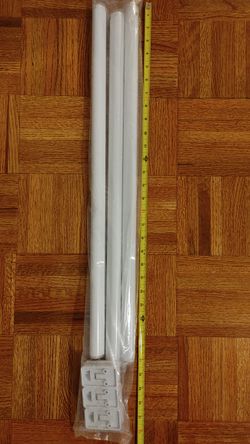 White Adjustable Closet Rod