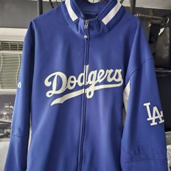 MEN'S LIKE NEW 100% AUTHENTIC VINTAGE MAJESTIC LOS ANGELES DODGERS THERMAL BASE JACKET SIZE 3XL.