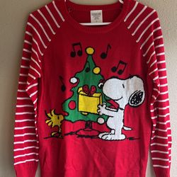  Brand New With Defect SNOOPY Christmas Sweater Size Small
