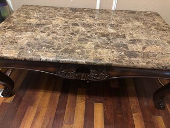 Granite coffee table and granite end tables