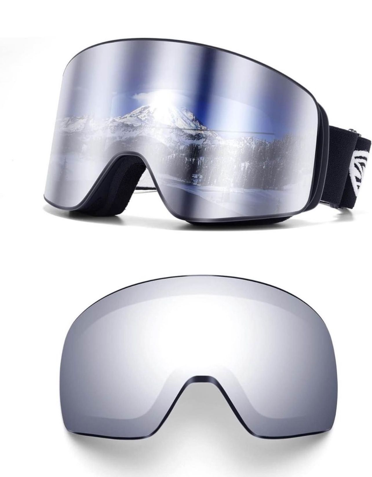 Brandnew Snowboard Goggles Ski Goggles OTG Anti Fog 2 Lens