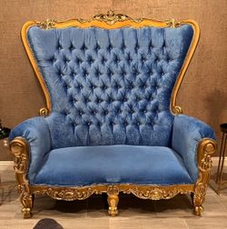Luxurious Blue Couch