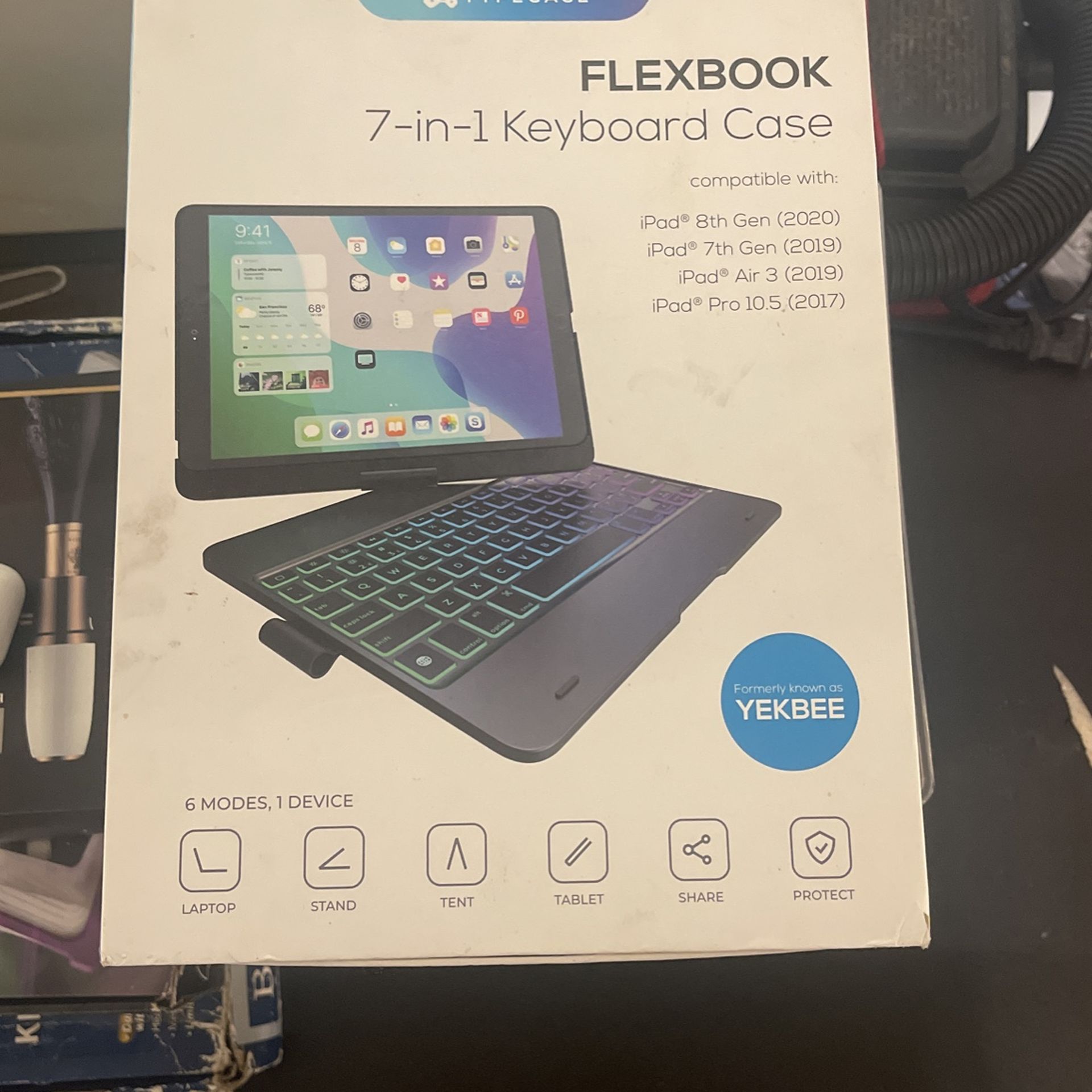 Flexnook 7-in-1 Keyboard Case Pink 