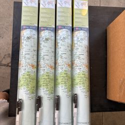 Teachers dry Erase Peel & Stick Maps With Marker 