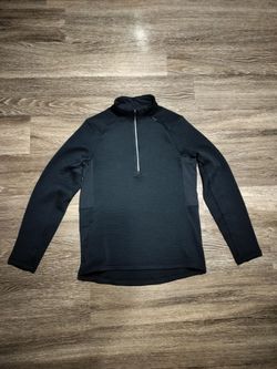 Lululemon Waffle-Knit Half Zip - Men's Small (S) - Slim Fit - Black