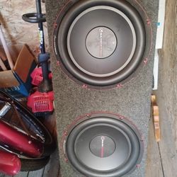 Two 12' Sub Woofers With Carpet Box