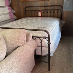 Brand new queen size headboard, footboard and rails for 299 mattress set $269