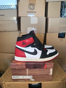 Brand New Men's Nike Air Jordan Retro 1 High OG' Black Toe  Shoes Size 11,10.5&9.5 Only 