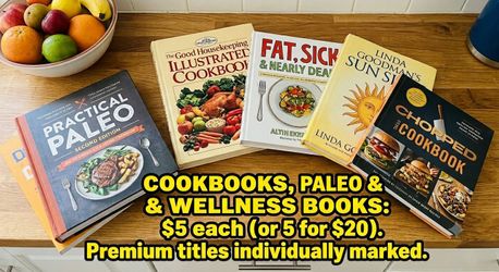 Cookbooks, Paleo, Wellness & Spirituality Books – Pick Any – From $5