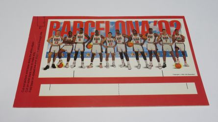 1992 USA Olympic Basketball Team (Self Standing) Picture - Good Condition!