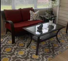 3-Piece Wicker Patio Set – Loveseat, Coffee Table & End Table