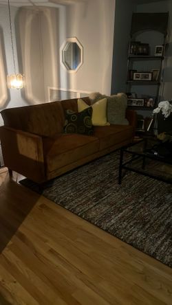 great condition wayfair sleeper sofa RUST COLOR