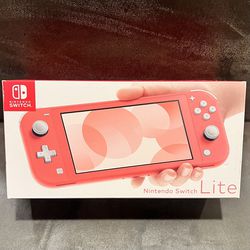 New Coral Pink Switch Lite