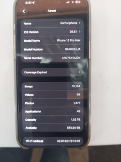 Apple I phone 15 64g 1 Terra storage
