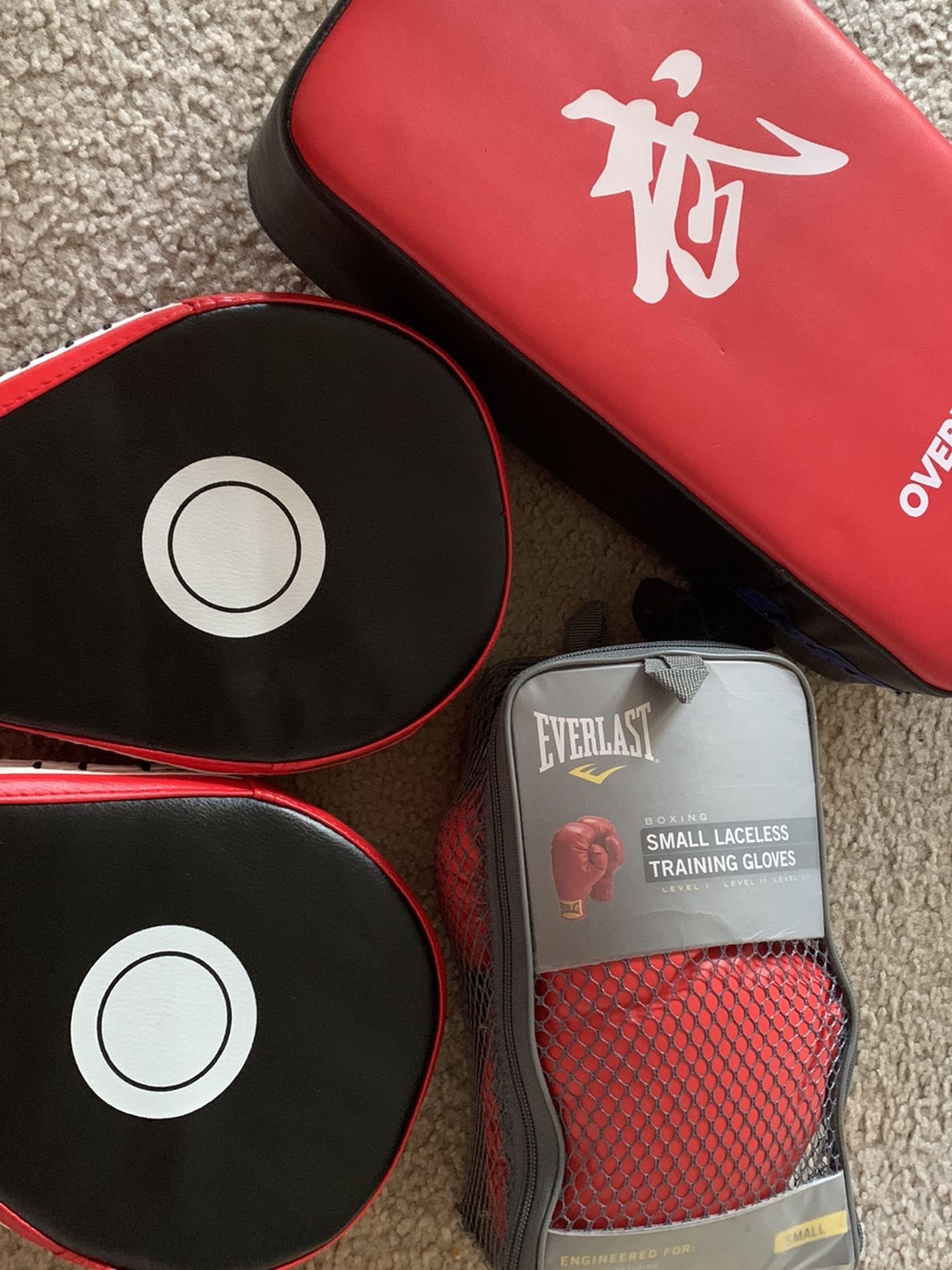Karate Kicking And Punching Pads With Training Gloves