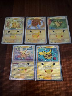 Pokémon 30th Celebration Pikachu Lot – 15 Different Cards ⚡