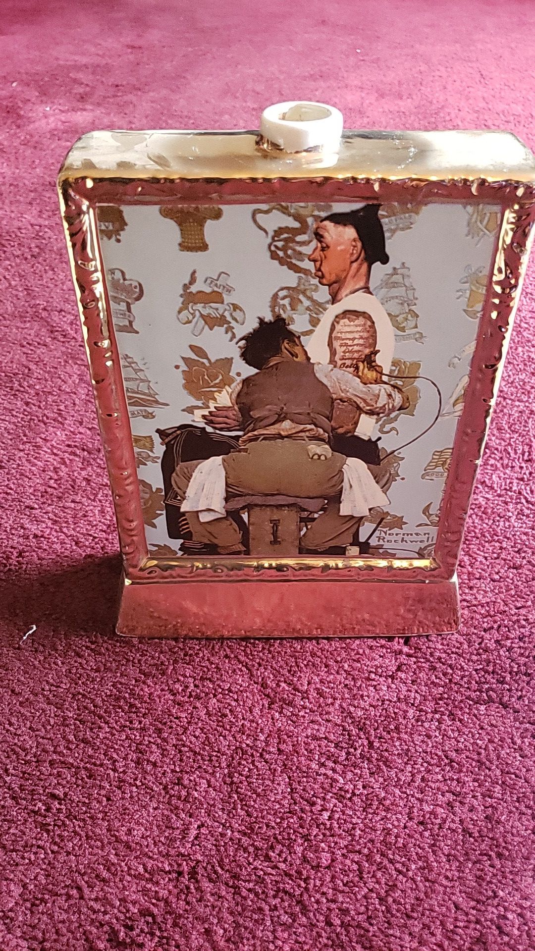 Limited Edition Norman Rockwell "The Tattooist" Decanter