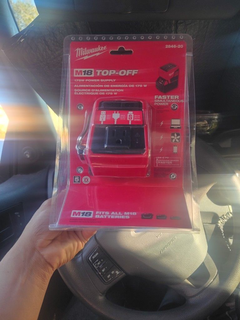$55 Milwaukee M18 Top Off Power Supply