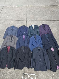 10 used quality brand name jackets size 38R