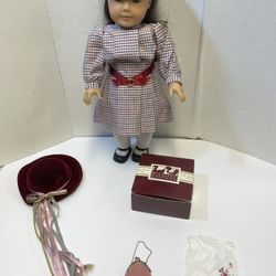 Vintage American Girl Samantha Doll w Meet Outfit Accessories Pleasant Company