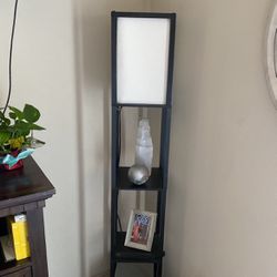 Standing Lamp With Shelves
