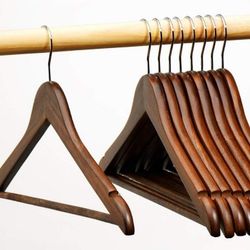 Wood Hangers (Brown or Black) $0.50/each 