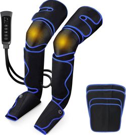 FSA Air Compression Leg Massager for Circulation and Pain Relief, Full Leg