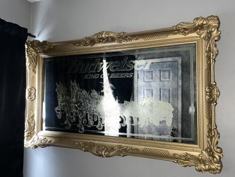 Rare Vintage Clydesdale Budweiser Mirror