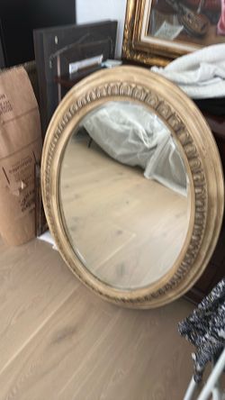 Antique Oval Wall Mirror