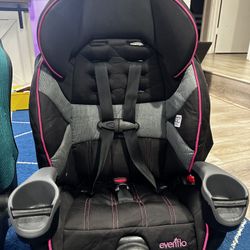 Evenflow Chase Booster Car Seat - Pink