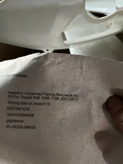 Brand new Ducati plastics