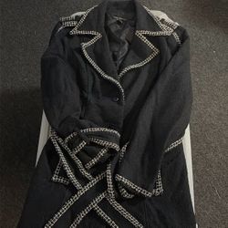 Elegant Long Black Coat - Classic & Stylish