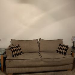 Sofa, Love Seat, & Two End Tables 