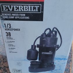 New Sump Pump