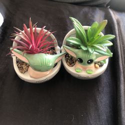 Baby Yoda Fake Plants