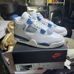 Jordan Retro 4 'Military Blue' 2024, Size 10 Men