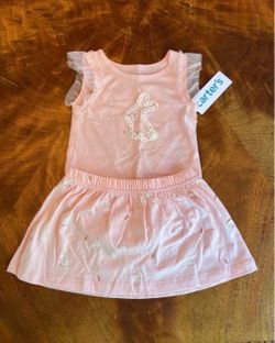 Baby Girl Bunny Outfit Set