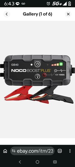 NOCO Boost Plus GB40 Jump Starter 1000A