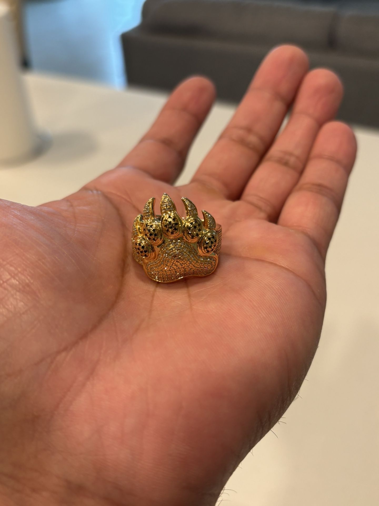 10K YELLOW GOLD DIAMOND RING