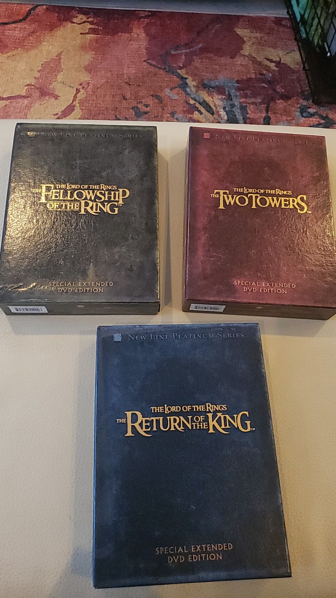 Lord of the Rings trilogy DVD set