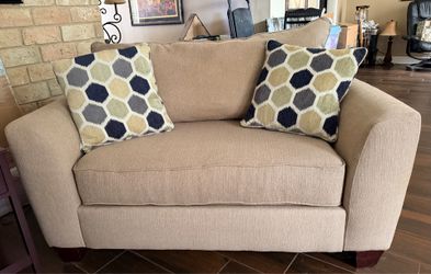 Loveseat with Pillows