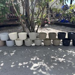 Ceramic Nursery Planters White, Brown, Black, Gray