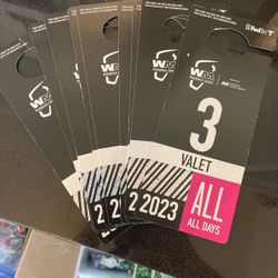 All Week Valet - Lot 3 - Phoenix Open - Price Is Firm