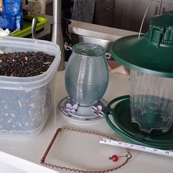 Set Of Two Bird Feeders