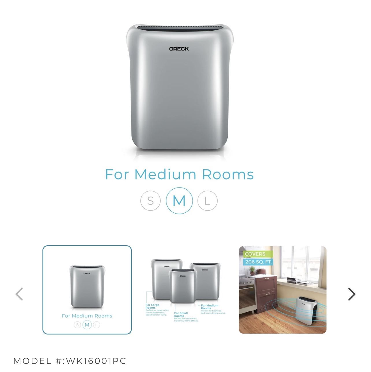 Oreck Air Response Air Purifier - Medium