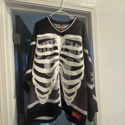 Supreme FW23 Bones Hockey Jersey — Black, Size XL