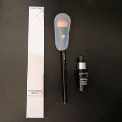 AUTHENTIC LANCOME Foundation Brush with LANCOME Genifique Serum
